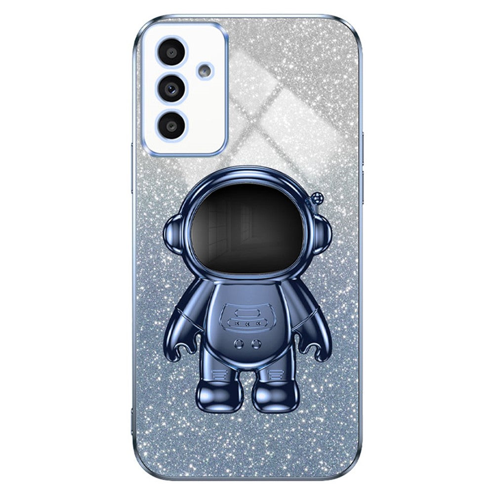 Samsung Galaxy A14 5G / 4G Mobilskal Astronaut Stativ Glitter PC+TPU Skal