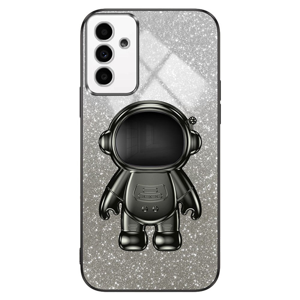 Samsung Galaxy A14 5G / 4G Mobilskal Astronaut Stativ Glitter PC+TPU Skal