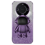 For Huawei Mate 60 Pro PC+TPU Case Electroplating Astronaut Kickstand Phone Cover