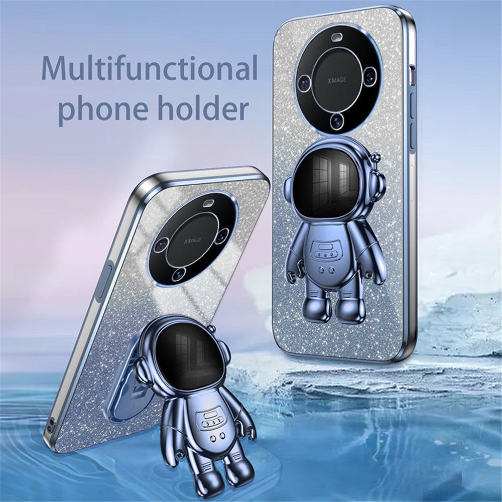 For Huawei Mate 60 Cellphone Case PC+TPU Astronaut Kickstand Back Cover