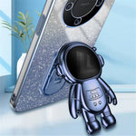 For Huawei Mate 60 Cellphone Case PC+TPU Astronaut Kickstand Back Cover