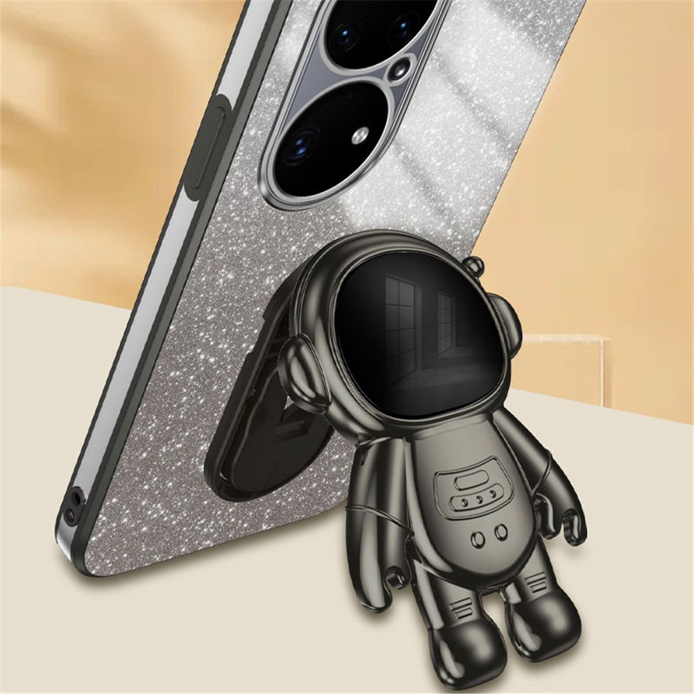 For Huawei P50 Pro 4G Case Astronaut Kickstand Mobile Phone PC+TPU Cover