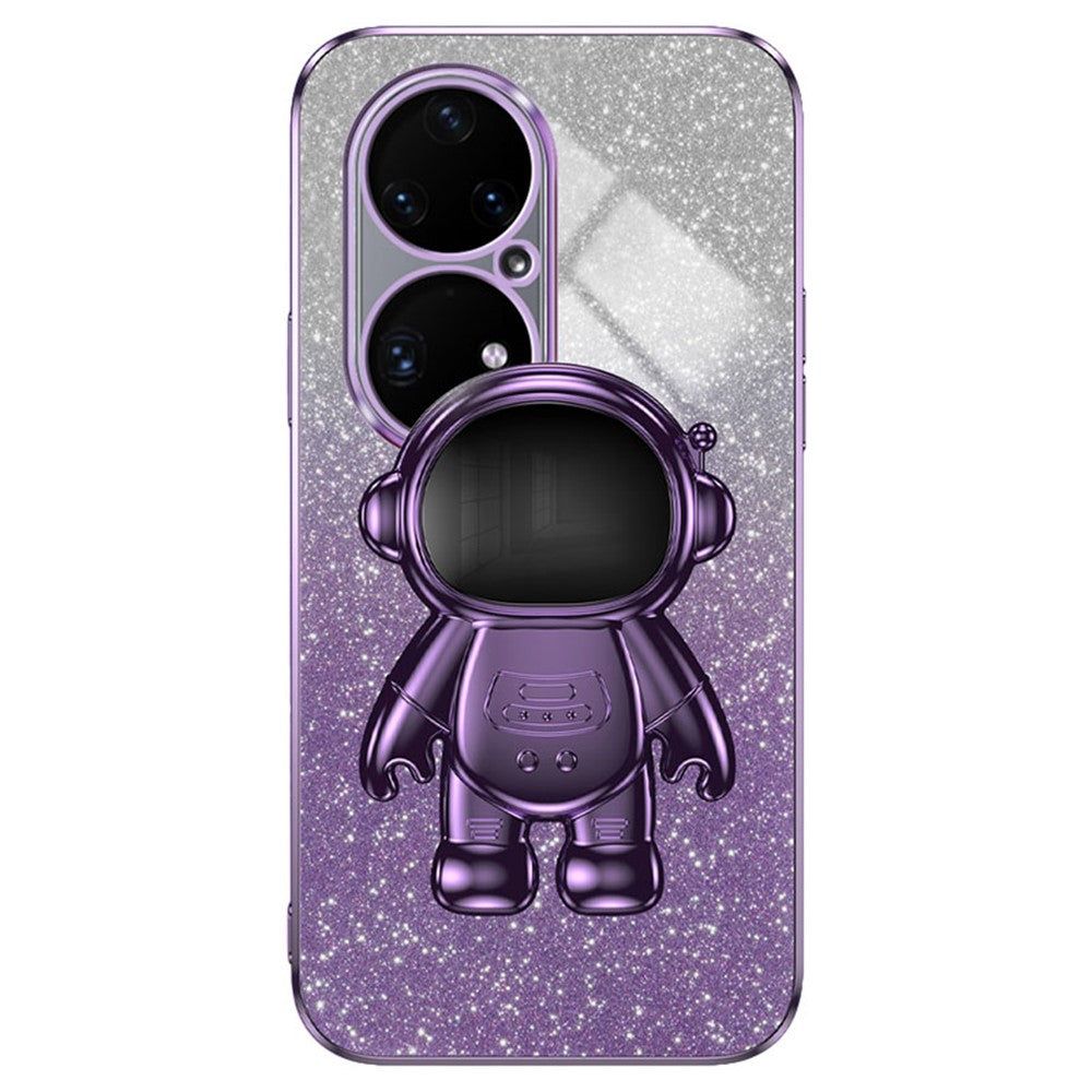 For Huawei P50 Pro 4G Case Astronaut Kickstand Mobile Phone PC+TPU Cover