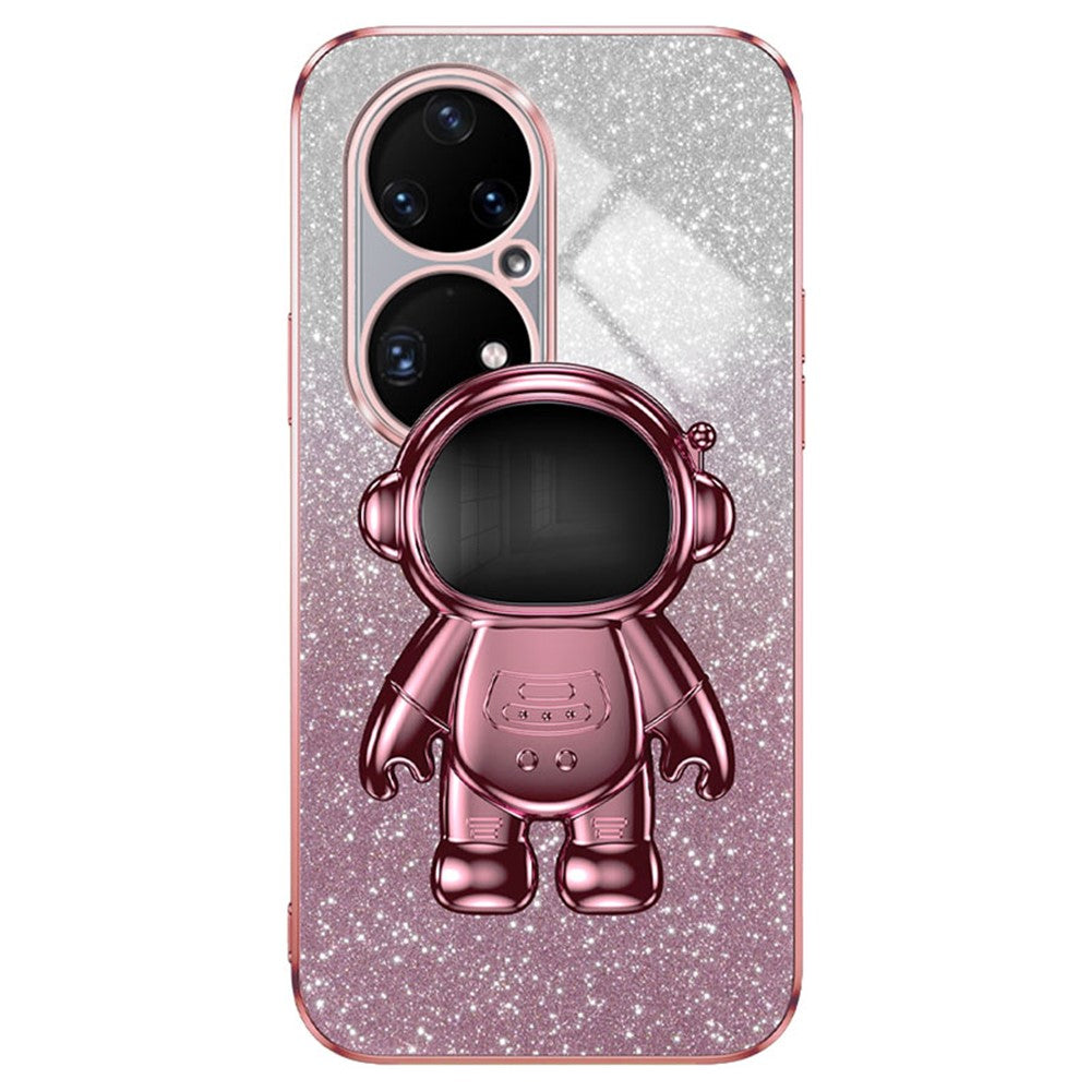 For Huawei P50 Pro 4G Case Astronaut Kickstand Mobile Phone PC+TPU Cover