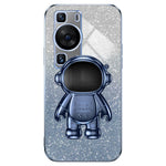 For Huawei P60 Astronaut Kickstand Glitter Powder Mobile Phone Case PC+TPU Cover