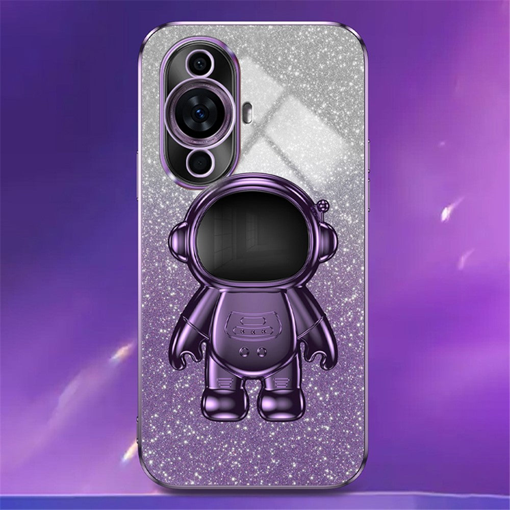 For Huawei nova 11 / nova 12s 4G / nova 12 Lite 4G Case Astronaut Kickstand Electroplating PC+TPU Cover