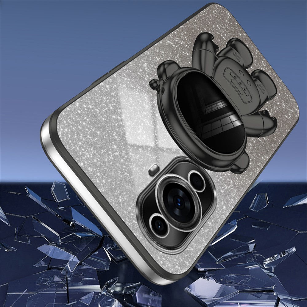 For Huawei nova 11 Pro / nova 11 Ultra Case Electroplating Phone Cover Astronaut Kickstand