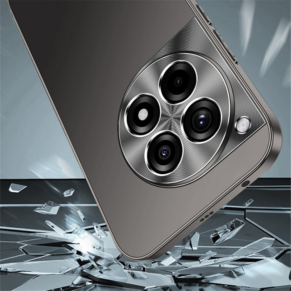 Til OnePlus Ace 3 5G / 12R 5G Etui Matsort PC Telefoncover med Metal Linsebeskyttelse