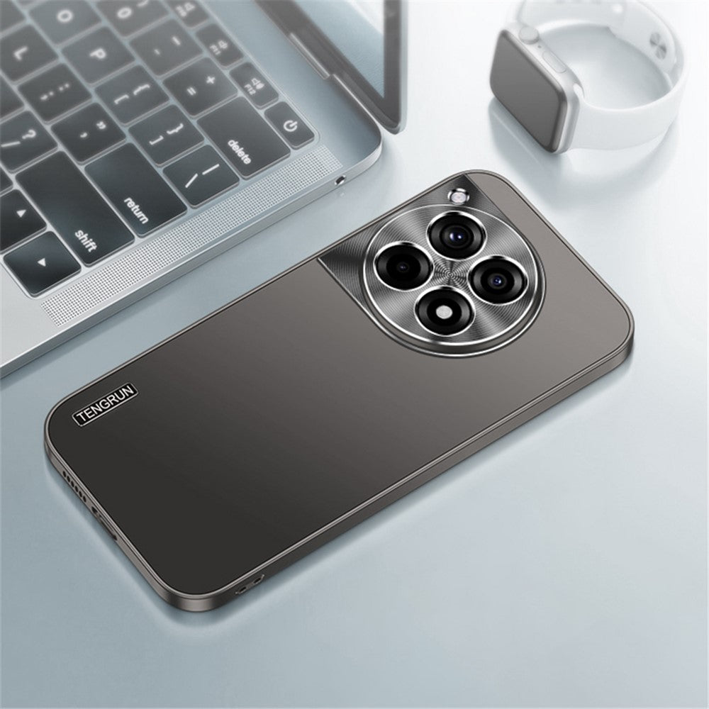 Til OnePlus Ace 3 5G / 12R 5G Etui Matsort PC Telefoncover med Metal Linsebeskyttelse