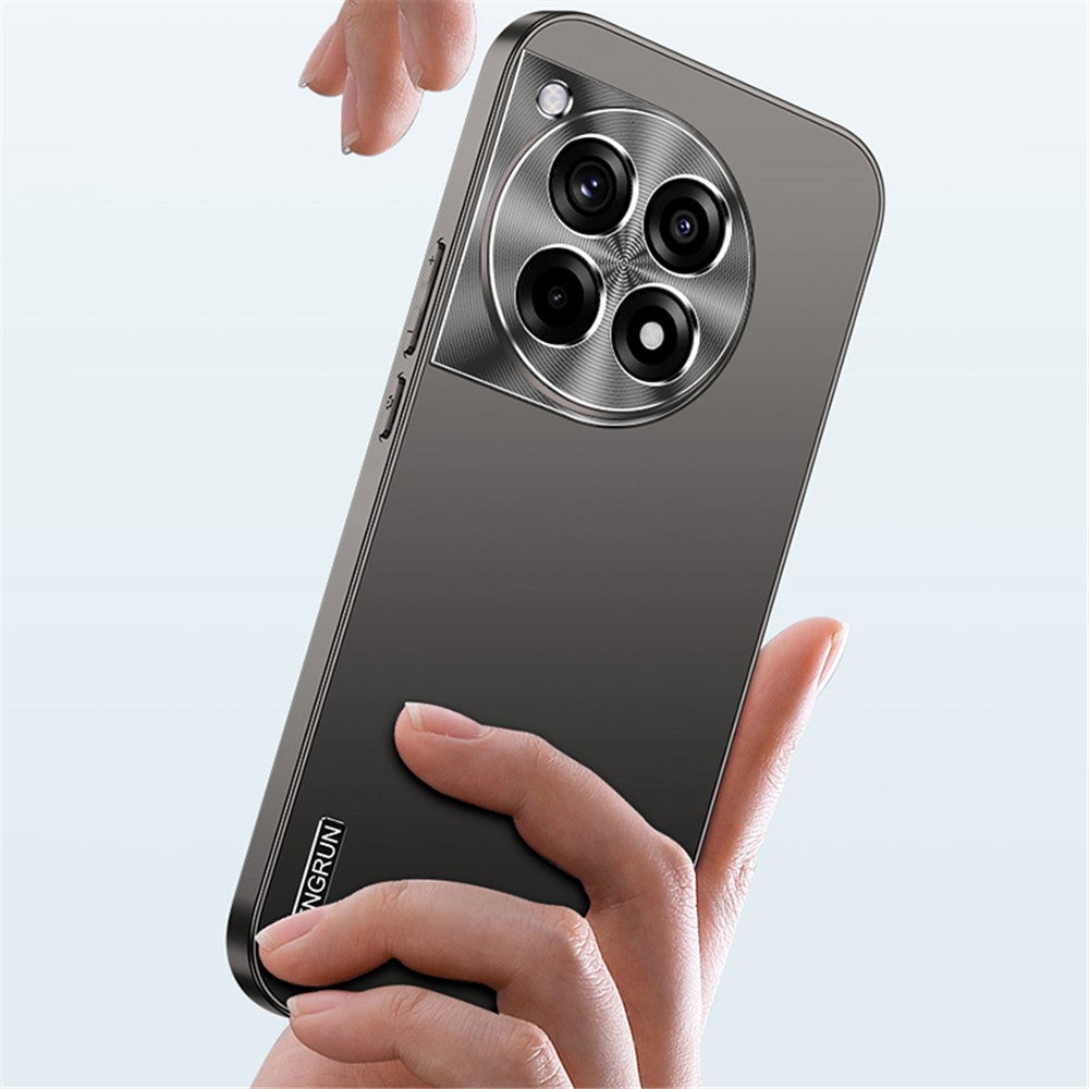 Til OnePlus Ace 3 5G / 12R 5G Etui Matsort PC Telefoncover med Metal Linsebeskyttelse