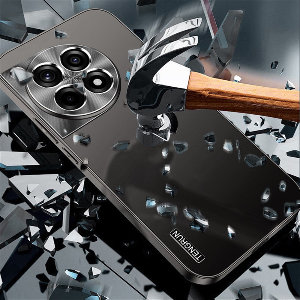 Til OnePlus Ace 3 5G / 12R 5G Etui Matsort PC Telefoncover med Metal Linsebeskyttelse