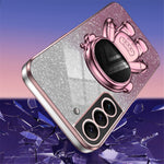 For Samsung Galaxy S22 5G PC+TPU Cell Phone Case Astronaut Kickstand Cover