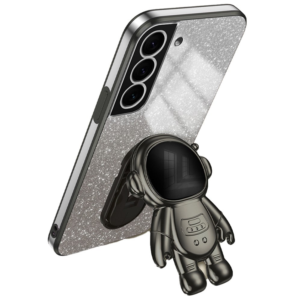 For Samsung Galaxy S22 5G PC+TPU Cell Phone Case Astronaut Kickstand Cover