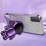 For Samsung Galaxy S20 Plus 5G / 4G Kickstand Phone Case PC+TPU Shell Electroplating Cell Phone Cover