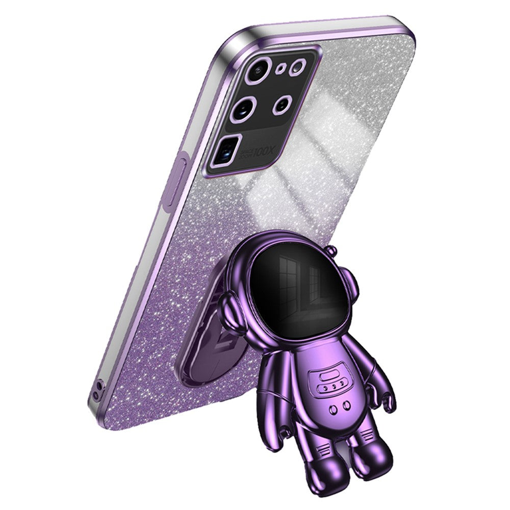 For Samsung Galaxy S20 Ultra Case Precise Cutout Astronaut Kickstand Dustproof PC+TPU Phone Cover