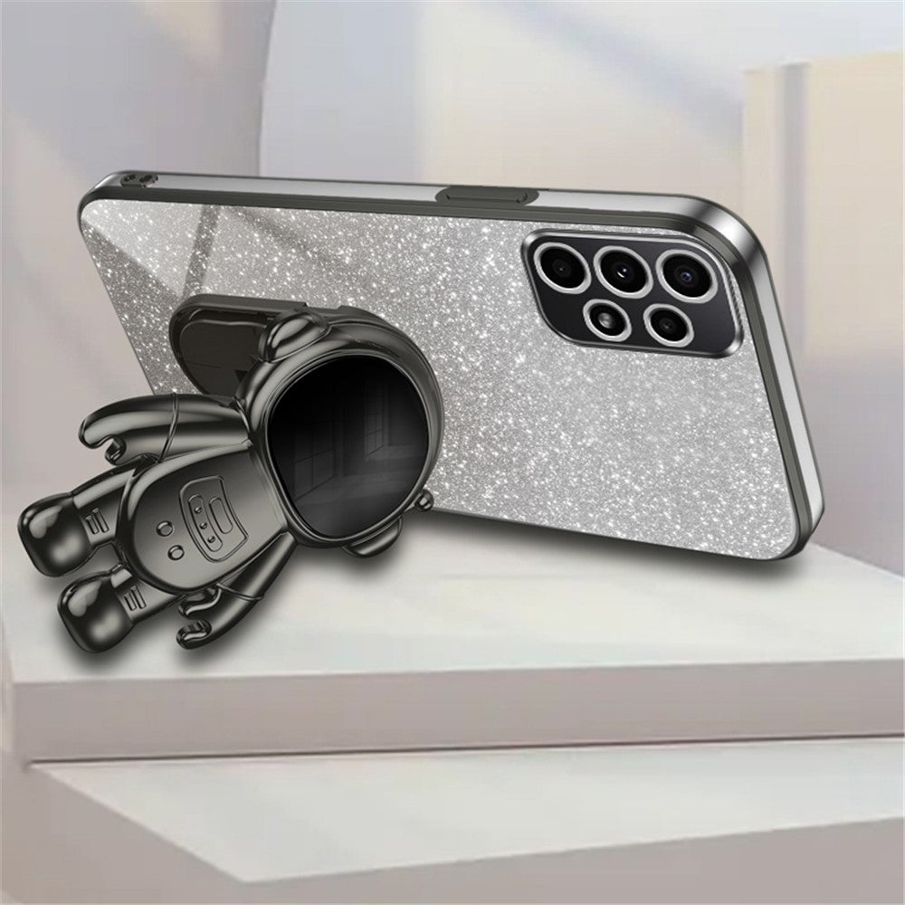 For Samsung Galaxy A33 5G Case PC+TPU Anti-scratch Astronaut Kickstand Phone Cover