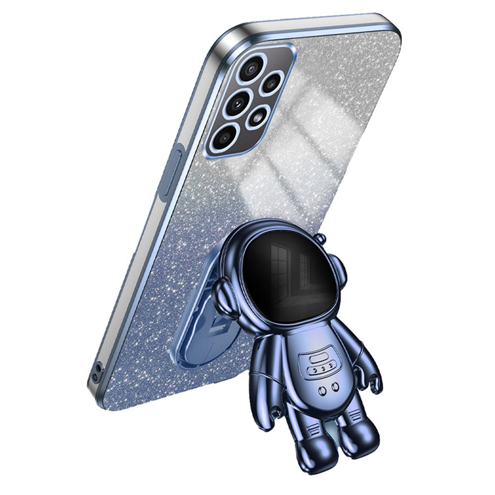For Samsung Galaxy A33 5G Case PC+TPU Anti-scratch Astronaut Kickstand Phone Cover