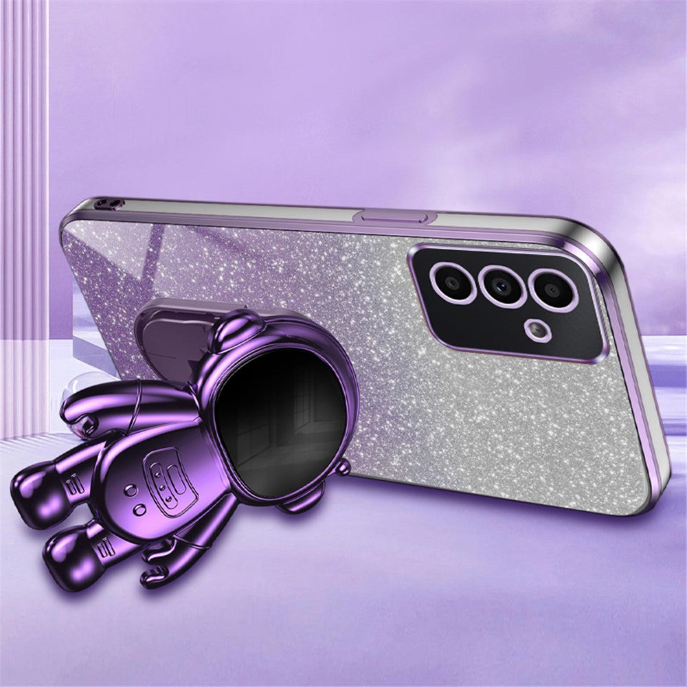 Astronaut Kickstand Cover for Samsung Galaxy A35 5G Case PC+TPU Anti-scratch Phone Shell