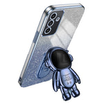 Astronaut Kickstand Cover for Samsung Galaxy A35 5G Case PC+TPU Anti-scratch Phone Shell