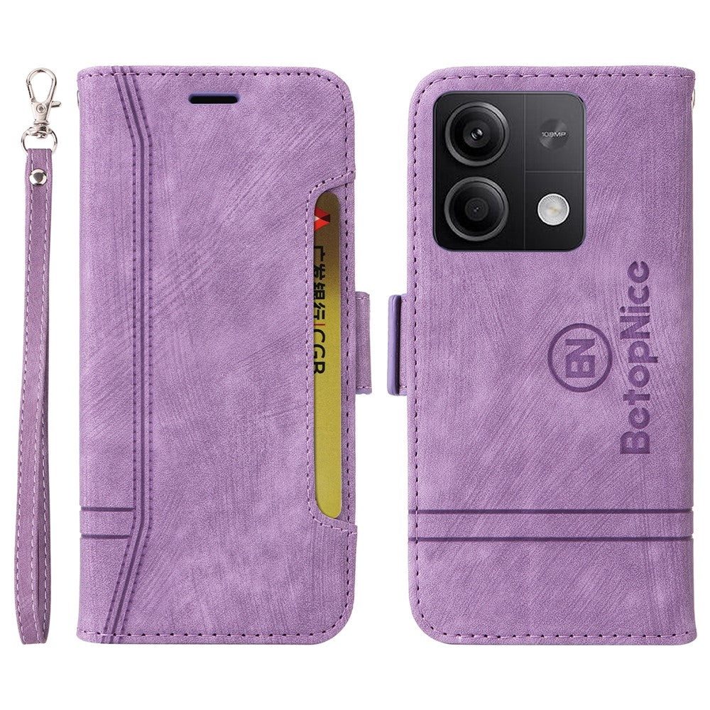 BETOPNICE 001 for Xiaomi Redmi Note 13 5G / Redmi Note 13 5G (China) Case Imprint Leather Cover