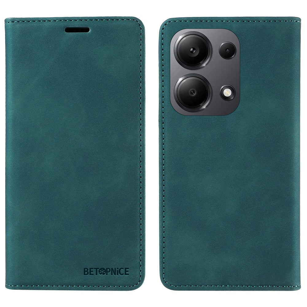 BETOPNICE 003 For Xiaomi Redmi Note 14S 4G / Note 13 Pro 4G / Poco M6 Pro 4G Phone Cover Leather RFID Blocking Case