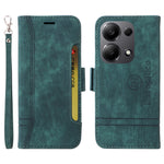 BETOPNICE 001 för Xiaomi Redmi Note 14S 4G / Note 13 Pro 4G / Poco M6 Pro 4G-skal med handrem i läderplånbok