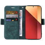 BETOPNICE 001 för Xiaomi Redmi Note 14S 4G / Note 13 Pro 4G / Poco M6 Pro 4G-skal med handrem i läderplånbok