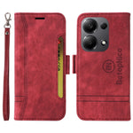 BETOPNICE 001 för Xiaomi Redmi Note 14S 4G / Note 13 Pro 4G / Poco M6 Pro 4G-skal med handrem i läderplånbok