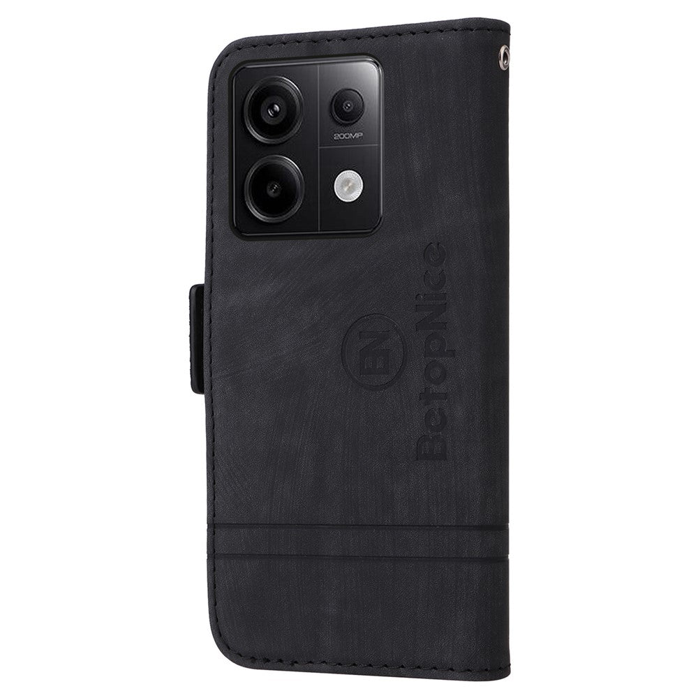 BETOPNICE 001 for Xiaomi Redmi Note 13 Pro 5G / Poco X6 5G Case Leather Wallet Smart Phone Cover