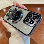 For Xiaomi 14 Case Shockproof Astronaut Kickstand Electroplating Cell Phone Cover