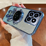 For Xiaomi 14 Case Shockproof Astronaut Kickstand Electroplating Cell Phone Cover
