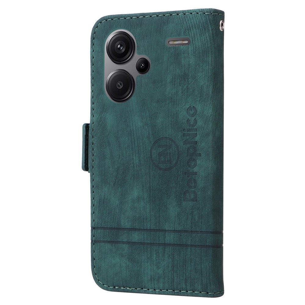 BETOPNICE 001 for Xiaomi Redmi Note 13 Pro+ 5G Phone Case Imprinted Lines Pattern Wallet Cover