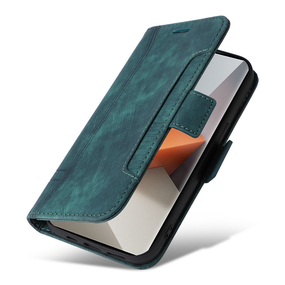 BETOPNICE 001 for Xiaomi Redmi Note 13 Pro+ 5G Phone Case Imprinted Lines Pattern Wallet Cover
