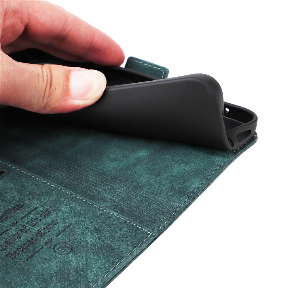 BETOPNICE 001 for Xiaomi Redmi Note 13 Pro+ 5G Phone Case Imprinted Lines Pattern Wallet Cover