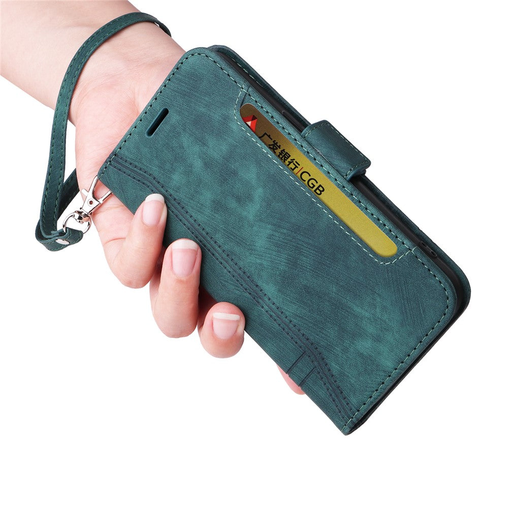 BETOPNICE 001 for Xiaomi Redmi Note 13 Pro+ 5G Phone Case Imprinted Lines Pattern Wallet Cover