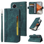 BETOPNICE 001 for Xiaomi Redmi Note 13 Pro+ 5G Phone Case Imprinted Lines Pattern Wallet Cover