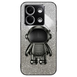 For Xiaomi Redmi Note 13 4G Case Glitter Powder Anti-scratch PC+TPU Phone Kickstand Cover