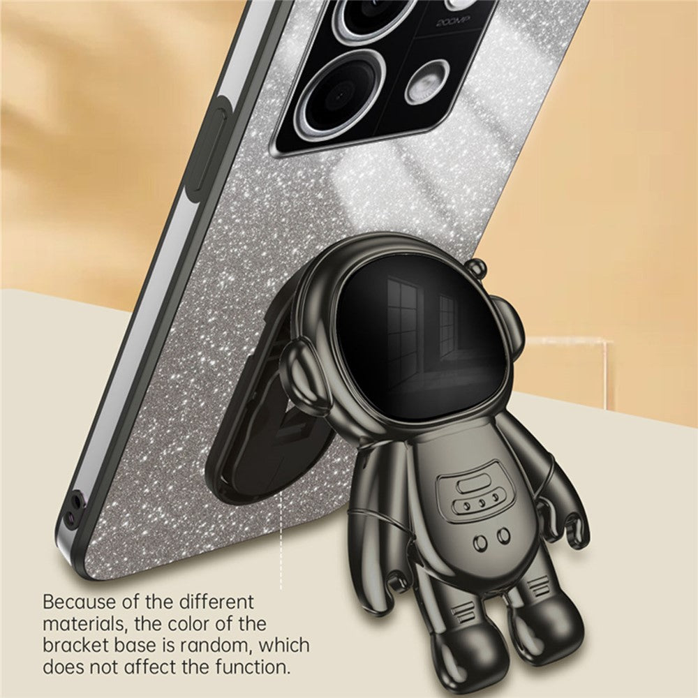For Xiaomi Redmi Note 13 5G Cover Astronaut Kickstand Glitter Powder Mobile Phone Case