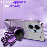 For Xiaomi Redmi Note 13 Pro+ 5G Phone Case Astronaut Kickstand Anti-shock Electroplated Cover