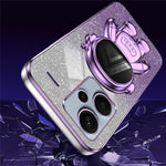 For Xiaomi Redmi Note 13 Pro+ 5G Phone Case Astronaut Kickstand Anti-shock Electroplated Cover