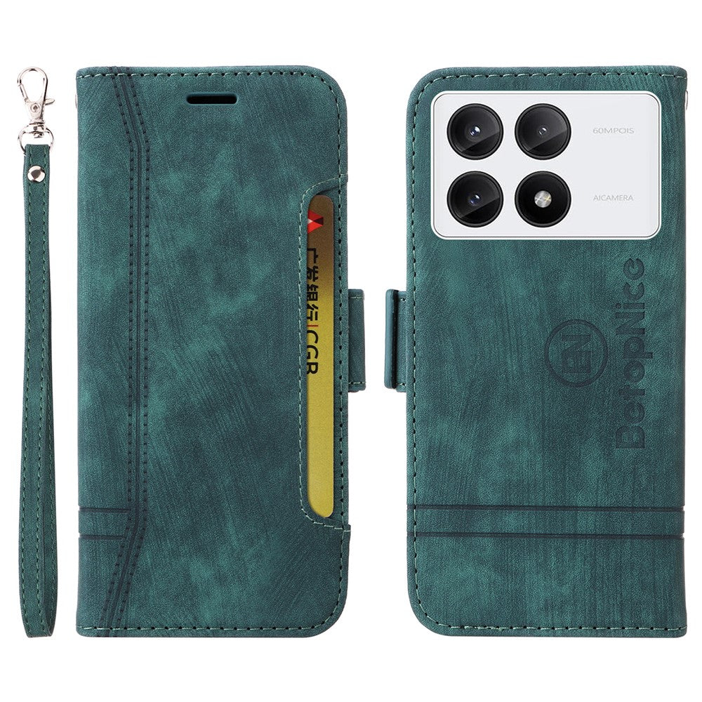 BETOPNICE 001 for Xiaomi Redmi K70E 5G / Poco X6 Pro 5G Case Folding Wallet Phone Shell
