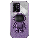 Xiaomi Redmi Note 12 Pro Speed 5G / Poco X5 Pro 5G-skal PC+TPU-galvaniserat Astronaut-stativskydd