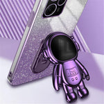 For Xiaomi Redmi Note 12 Pro Speed 5G/Poco X5 Pro 5G Case PC+TPU Electroplating Astronaut Kickstand Cover