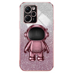 Xiaomi Redmi Note 12 Pro Speed 5G / Poco X5 Pro 5G-skal PC+TPU-galvaniserat Astronaut-stativskydd