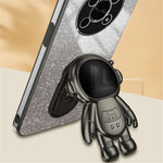 PC+TPU Case for Honor X30 5G , Glitter Powder Astronaut Kickstand Phone Cover