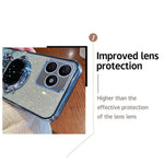 For Honor X50i+ 5G Electroplating PC+TPU Case Astronaut Kickstand Phone Cover