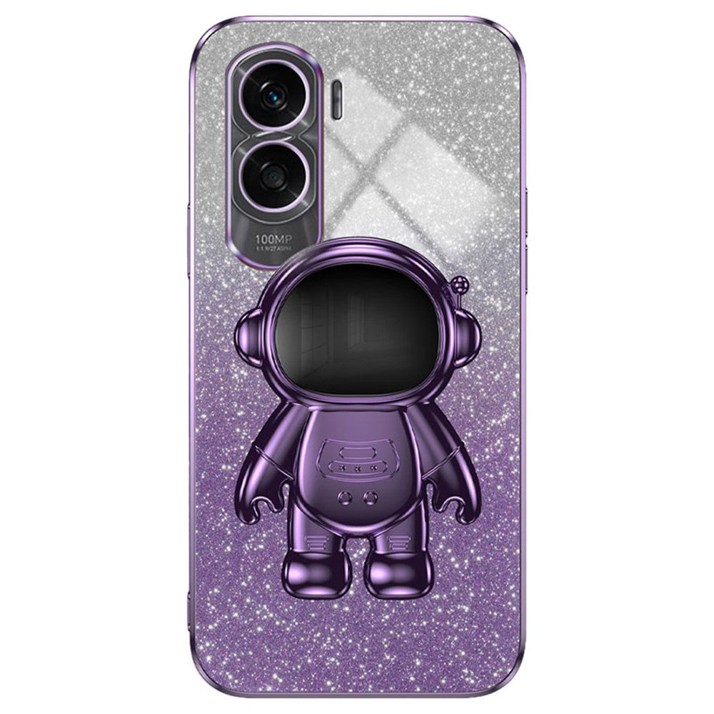 For Honor X50i 5G PC+TPU Case Phone Back Cover with Astronaut Kickstand