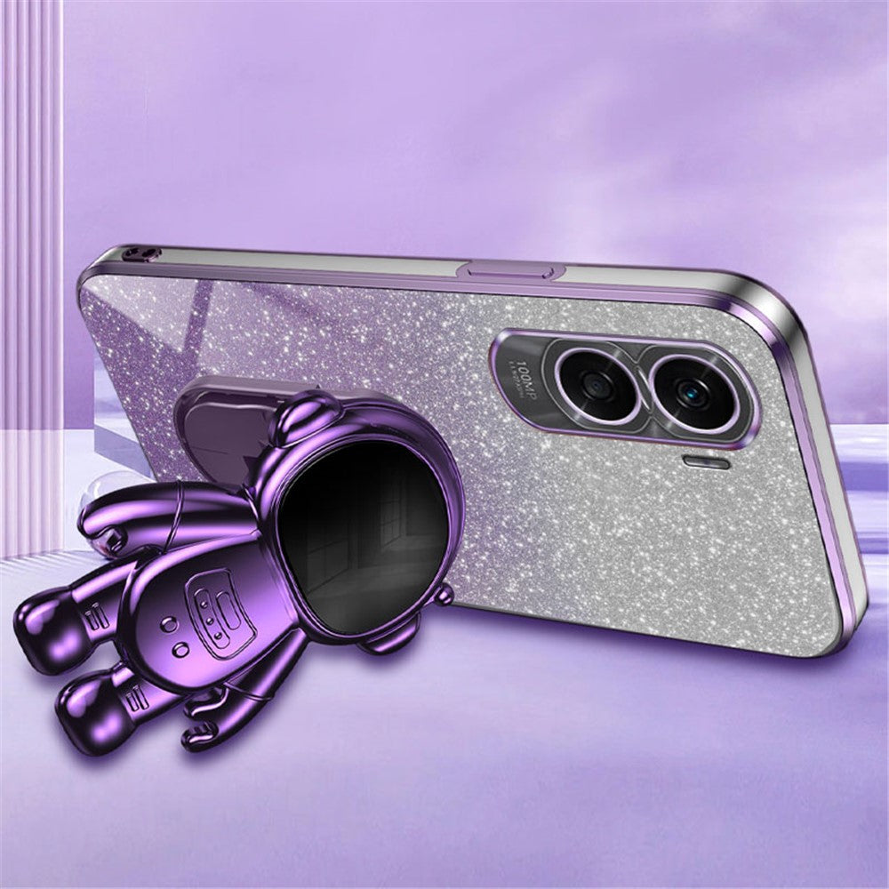 For Honor X50i 5G PC+TPU Case Phone Back Cover with Astronaut Kickstand