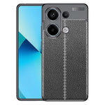 For Xiaomi Redmi Note 13 4G Case Litchi Texture Soft TPU Phone Cover