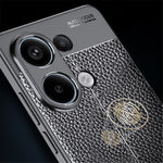 For Xiaomi Redmi Note 13 4G Case Litchi Texture Soft TPU Phone Cover